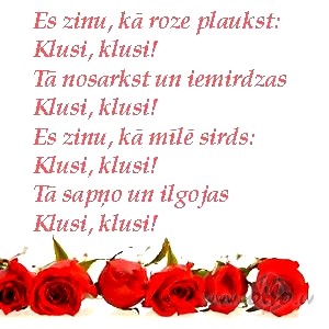 Par rozi un m�lest�bu :&nbsp; ...