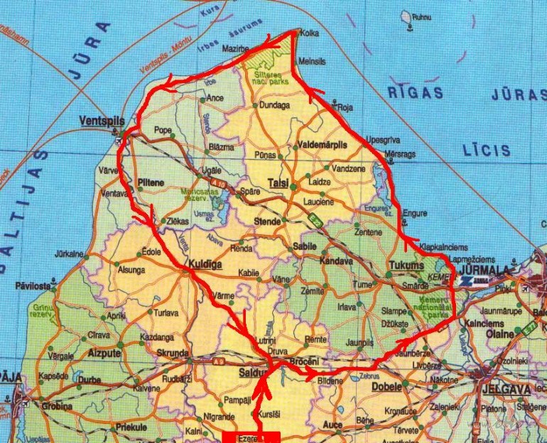 Ce�ojums gar j�ru.Izbrauc�m agri ar siltas saul�tes sv�t�bu. ...