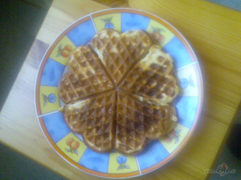 Gaidu sav�jos un cepu vafeles, pank�kas. Piedz�vojumu nek�du, recepte ...