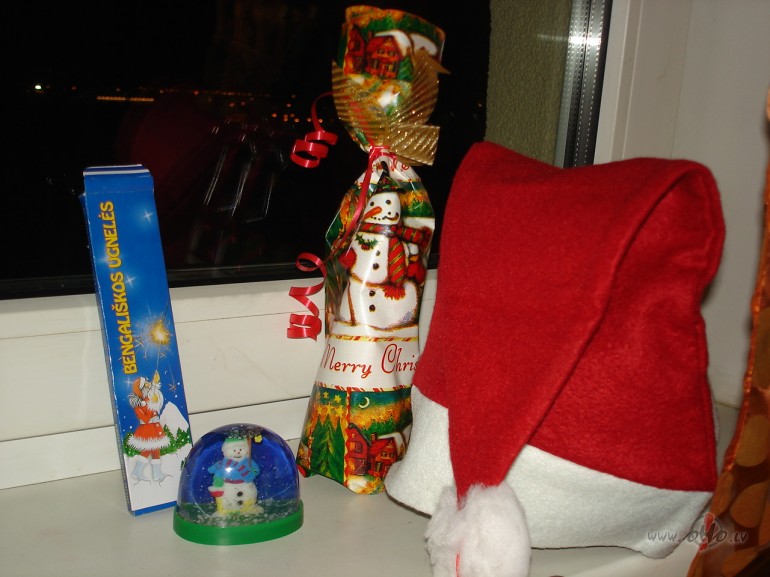 Sniegbalt�tei bij 7 r����i :) Man san�ca vair�k-visus savus ...