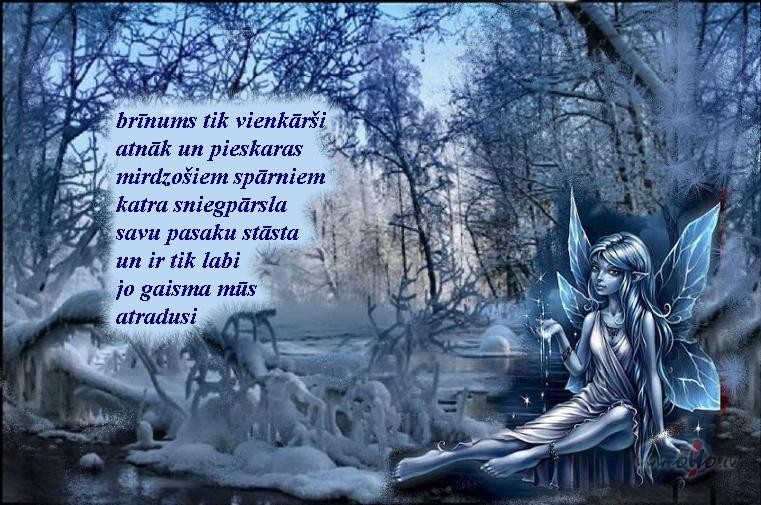 Ziemas pasaku r�ts...k� burv�gas fejas nosk�pst�ts...un sniega ...