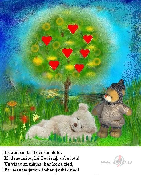 Labr�t visiem jaukaj� r�t�, cen�os saul�ti izburt, ik pa br�dim ...