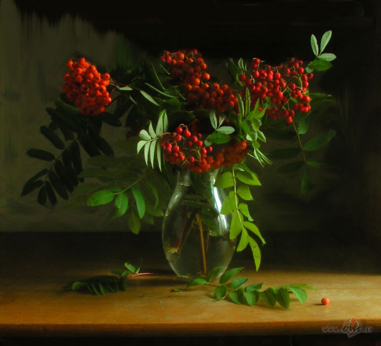 Un rudens tepat
caur p�l�d�og�m l�kojas,
un miglas elpu s�ta ...