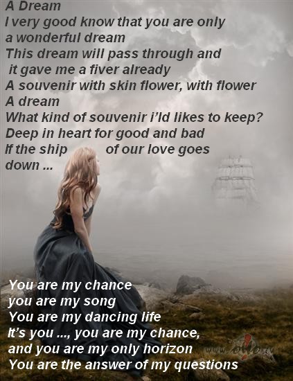 Nakt�, kad aizmiegu, es sap�oju.Kad aizmidzis sap�oju- vi�u ...