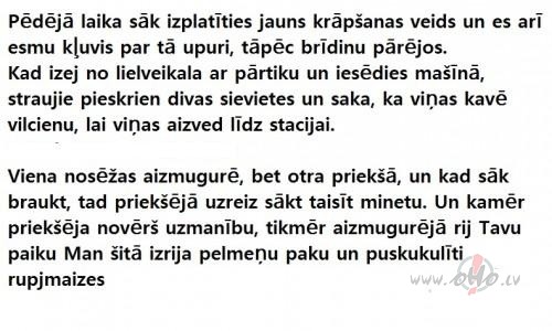 Uzmanieties no krpniecm!!