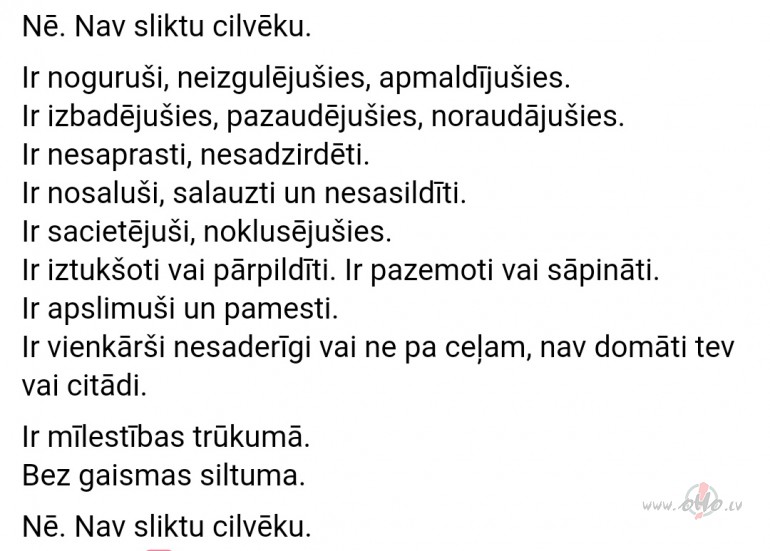 N, ir slikti cilvki.